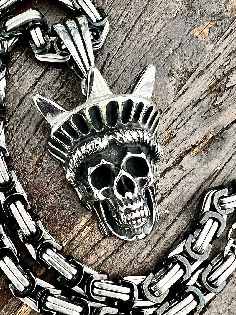 SANITY JEWELRY® Necklace Pendant Only Bone Crusher - Lady Liberty Pendant - Necklace (835)