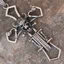 Sanity Jewelry Necklace Pendant Only Cross - Old School Valhalla Skull Pendant - Necklace (855)