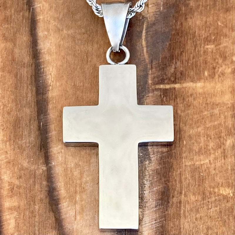 SANITY JEWELRY® Necklace Pendant Only Cross - Small Silver Pendant - Necklace (722)