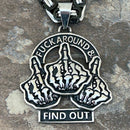 Sanity Jewelry Necklace Pendant Only F Around & Find Out Pendant - Necklace (851)