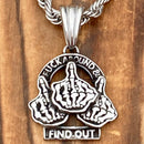 Sanity Jewelry Necklace Pendant Only FAFO Small - Polished - Pendant - Necklace - 742