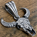 Sanity Jewelry Necklace Pendant Only Longhorn Skull  - Polished - Pendant - Necklace (866)
