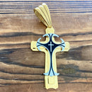 Sanity Jewelry Necklace "Sanity's Combo" - Cross - Risen Cross Gold & Silver Pendant - Necklace (822)