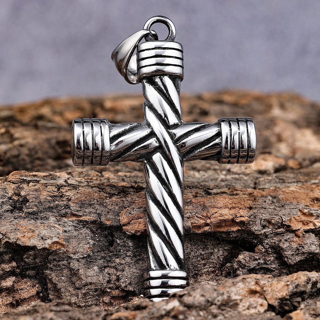 Cross Traditional Cross Pendant Rope Necklace (281)