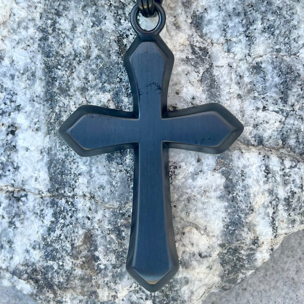 SANITY JEWELRY® Necklace Pendant Only Sanity's Favorite Cross Large - Black - Pendant - Necklace - 787C