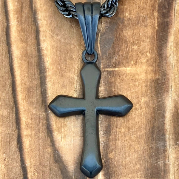 Sanity Jewelry Necklace Pendant Only Sanity's Favorite Cross Small - Black - Pendant - Necklace - 858C