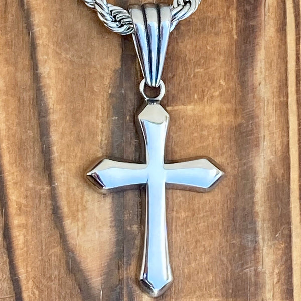 Sanity Jewelry Necklace Pendant Only Sanity's Favorite Cross Small - Polished - Pendant - Necklace - 857C