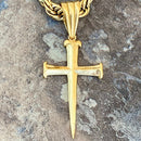 SANITY JEWELRY® Necklace Pendant Only Sanity's Spike Cross - Gold Pendant - Necklace - (310)