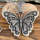 Sanity Jewelry Necklace Pendant Only Stainless Steel -  Butterfly - Pendant - PEN307 CLEARANCE