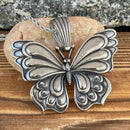 Sanity Jewelry Necklace Pendant Only Stainless Steel -  Monarch Butterfly - Pendant - PEN305 CLEARANCE