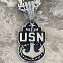 Sanity Jewelry Necklace Pendant Only US Navy 1 Star - Polished - Pendant - Necklace (861)