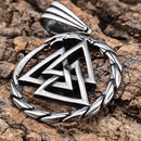 Sanity Jewelry Necklace "Sanity's Combo" - Viking - Valknut W/Small Dragon Pendant - Necklace (795)