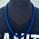 SANITY JEWELRY® Necklace Sanity's Thick Rope Chain - Blue - 10MM - TR01