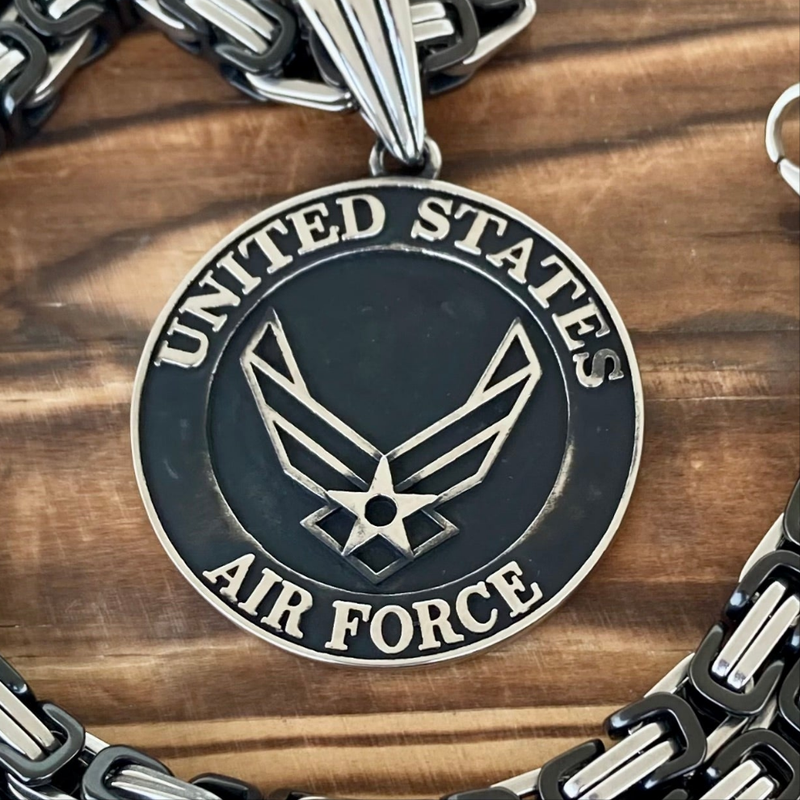 Sanity Jewelry Necklace US Air Force Pendant - Necklace (717)