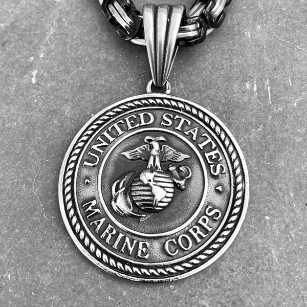 Sanity Jewelry Necklace US Marine Pendant - Necklace (715)