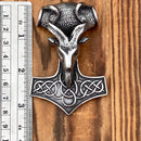 Sanity Jewelry Necklace Viking Hammer Pendant - Large Goat - Necklace - (243)