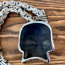 Sanity Jewelry Pendant Bone Crusher Skull - Hollow Back Pendant & Necklace (251)