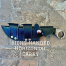 Sanity Jewelry Right Handed Horizontal Al Capone - Red & Black Wood - Horizontal & Vertical Carry - 9 inches - PE03