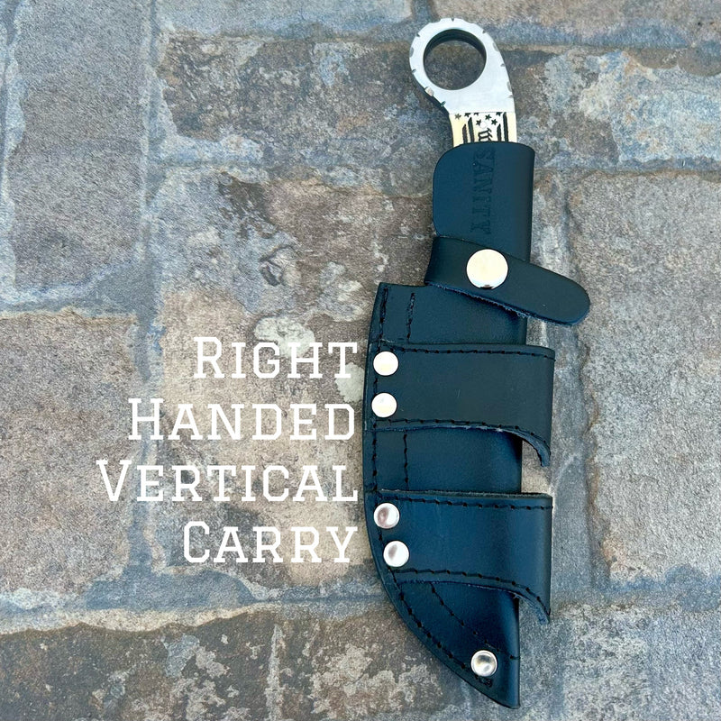 SANITY JEWELRY® Right Handed Vertical 9” Al Capone - Bone - We The People - D2 Steel - Horizontal & Vertical Carry - PE17