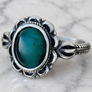 Sanity Jewelry Ring 4 Antique Green Stone Ring - R204