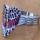Sanity Jewelry Ring Angel Heart Wing Ring - Purple W/Purple Stones - R246