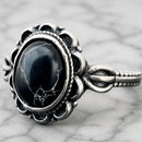 Sanity Jewelry Ring Antique Black Stone Ring - R234