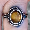 Sanity Jewelry Ring Antique Cats Eye Stone Ring - R205