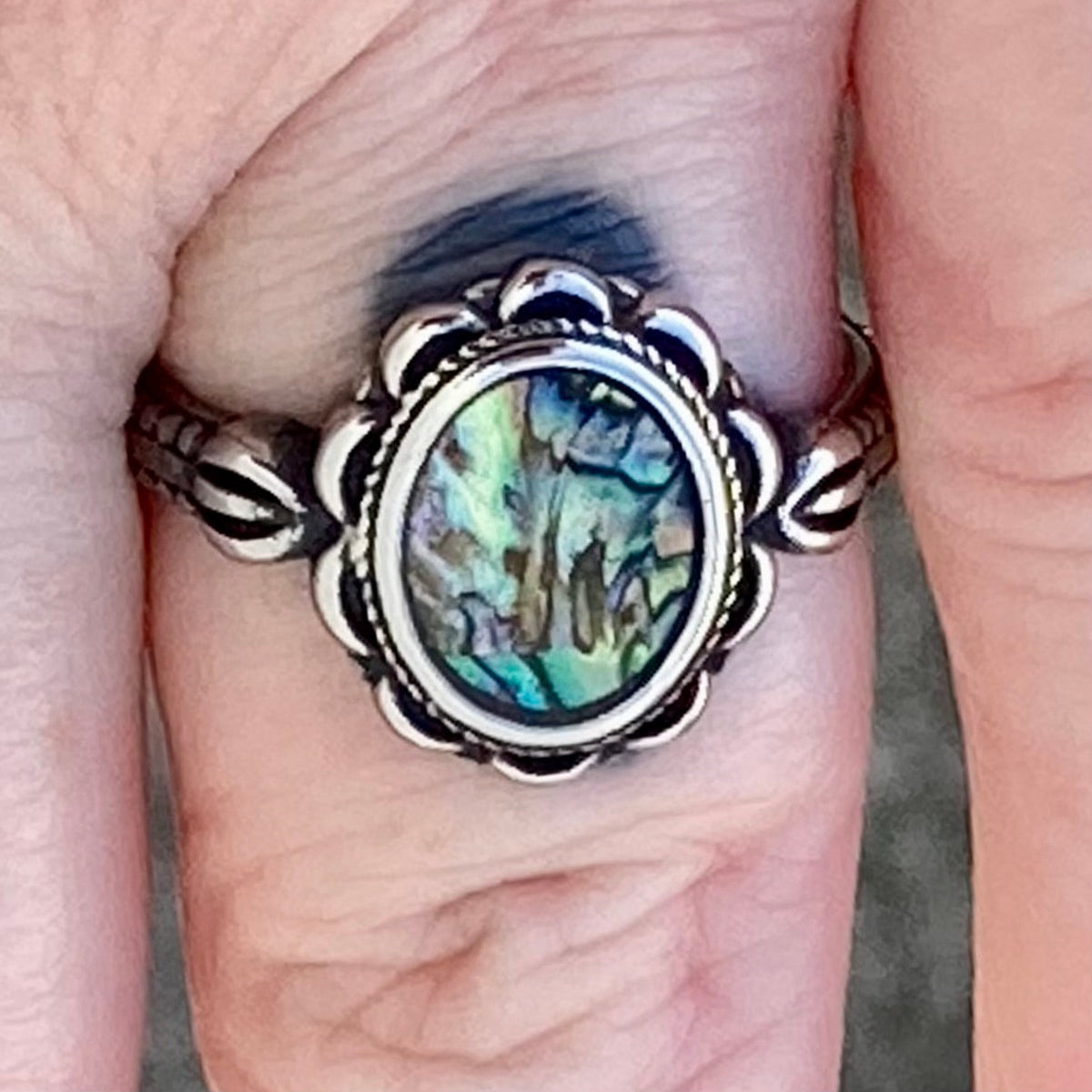 ring-antique-sea-shell-stone-