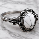 Sanity Jewelry Ring Antique White Stone Ring - R235