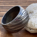SANITY JEWELRY® Ring Damascus Steel Ring - Steel - Sizes 8-16 - R214