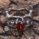 Sanity Jewelry Ring Ladies Ring - 07 July Birthday - Ruby - R113