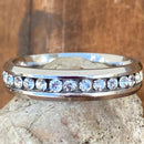 SANITY JEWELRY® Ring Sanity's Bling Band - Single Row - Silver - R202