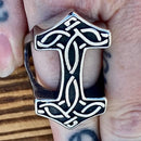 Sanity Jewelry Ring Thor's Double Hammer Ring - Sizes 9-16 - R216