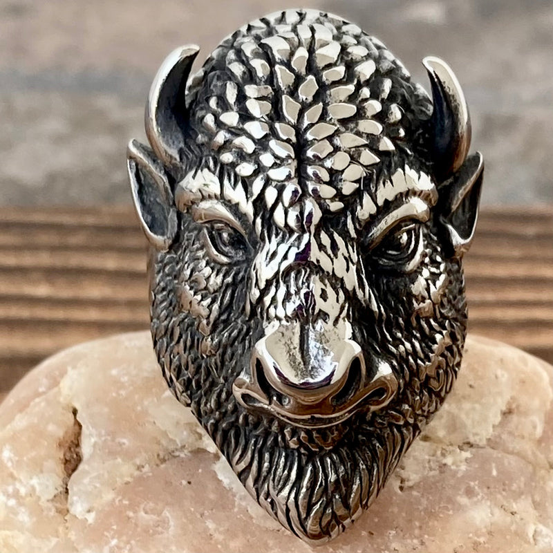 Sanity Jewelry Skull Ring 10 Buffalo - Sizes 9-18 - R134