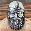 Sanity Jewelry Skull Ring 10 Viking Leif The Lucky - Sizes 10-16 - R151