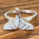 Sanity Jewelry Skull Ring 4 Crystal Mermaid Tail Ring - Sizes 4-10 - R62