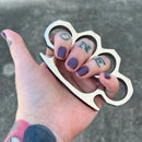 Sanity Jewelry Skull Ring 4 Finger Ring - Pick A Color - Plain - PK02