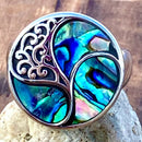 Sanity Jewelry Skull Ring 4 Sea Shell Circle of Life Ring - R231