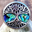 Sanity Jewelry Skull Ring 4 Sea Shell Tree of Life Ring - R232