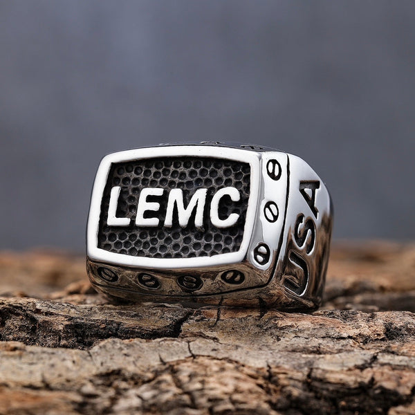 Sanity Jewelry Skull Ring 9 LEMC Law Enforcment Motorcycle Club Ring - Sizes 9-17 - R39