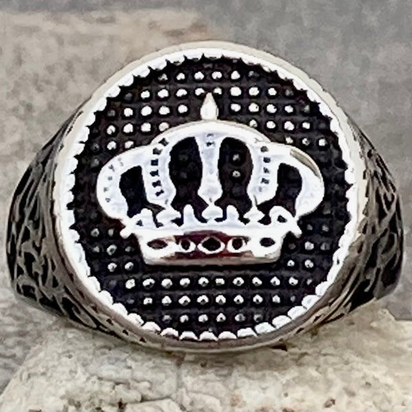 Sanity Jewelry Skull Ring 9 The Crown - Silver - SLC23 CLEARANCE