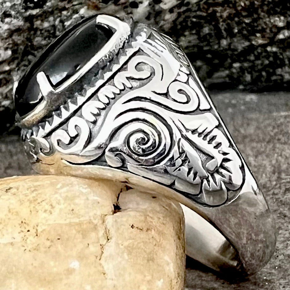 Black Onyx Ring 925 Sterling Silver Ring Oval Stone Shape Ring Handmade Ring  Stylish Ringwomen Ring Gorgeous Ringsilver Jewelrygift - Etsy
