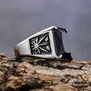 Sanity Jewelry Skull Ring Black Stone - Weed - Sizes 7-16 - SLC72 CLEARANCE