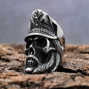 Sanity Jewelry Skull Ring "Bone Crusher" - Admiral Skull - Sizes 10-16 - R09