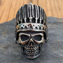 Sanity Jewelry Skull Ring "Bone Crusher" - Indian - R14