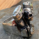 Sanity Jewelry Skull Ring "Bone Crusher" - V Twin & Skull - R17