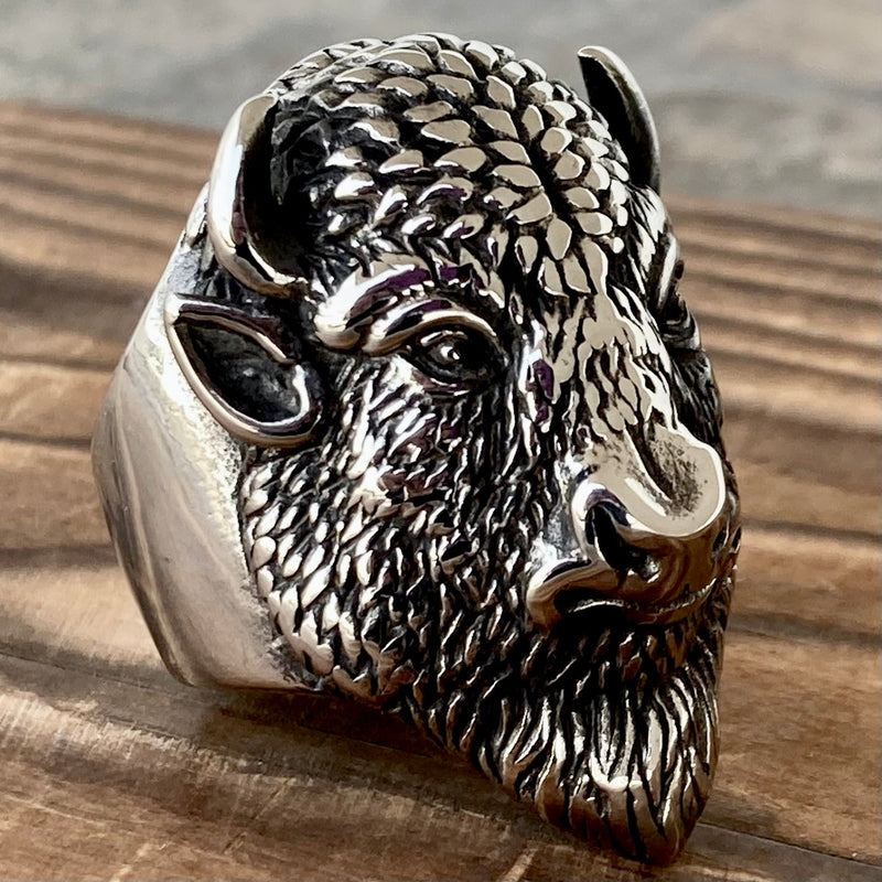 Sanity Jewelry Skull Ring Buffalo - Sizes 9-18 - R134