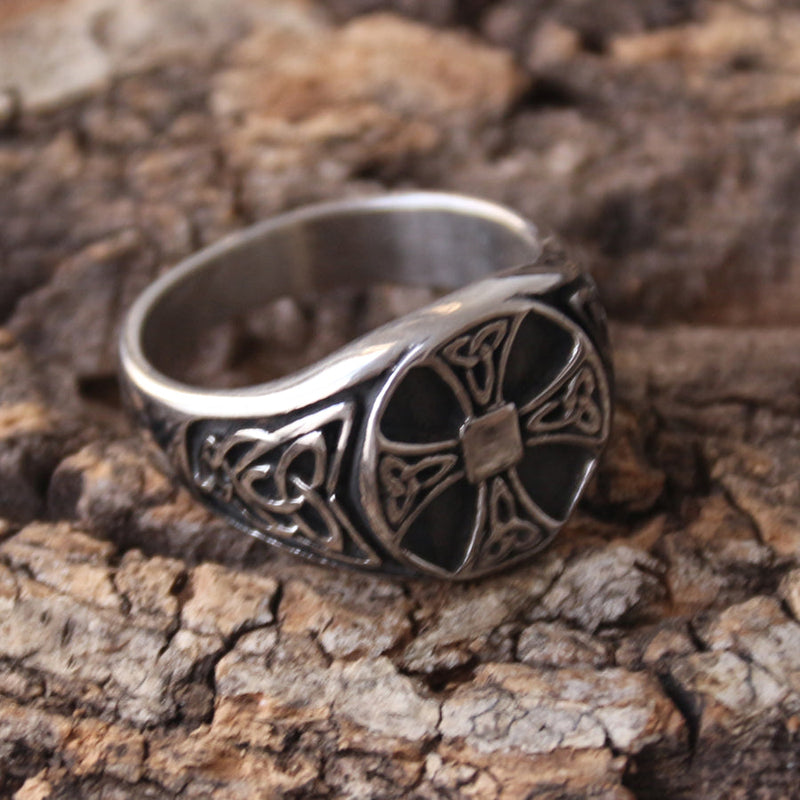 Sanity Jewelry Skull Ring Cross Ring - Celtic Cross - R85