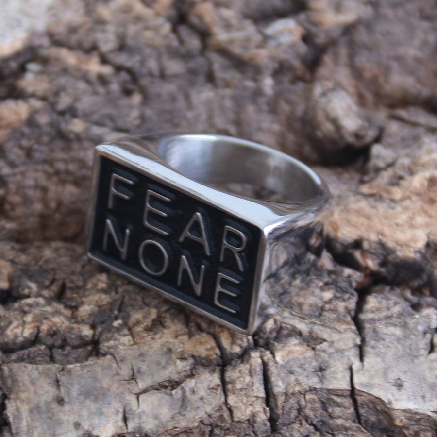 Skull Ring | Fear None Ring R145 | Biker Jewelry | Sanity