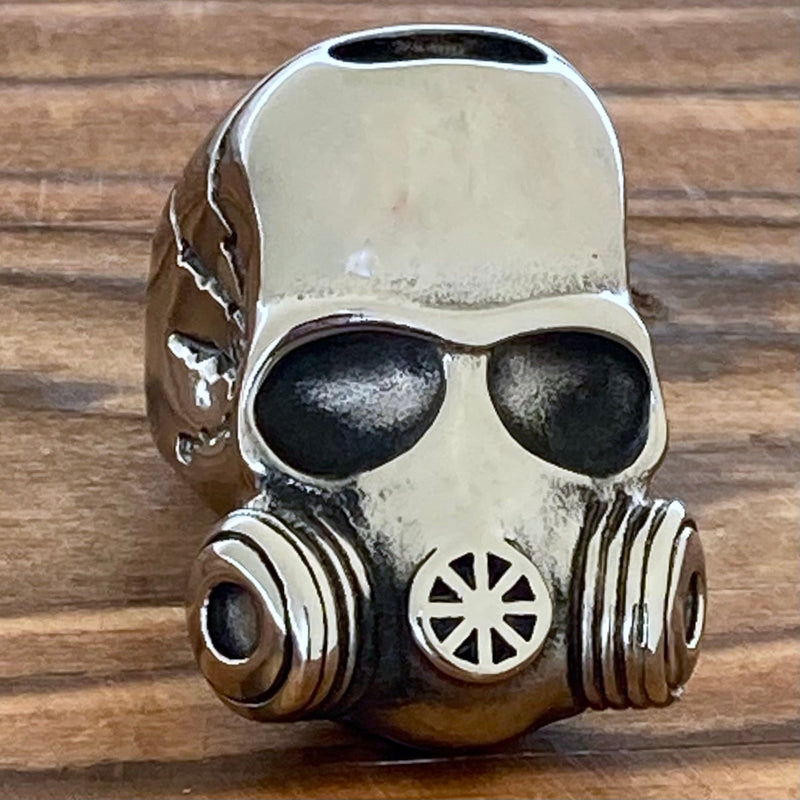 Sanity Jewelry Skull Ring Gas Mask - Sizes 9- 16 - SLC77 CLEARANCE
